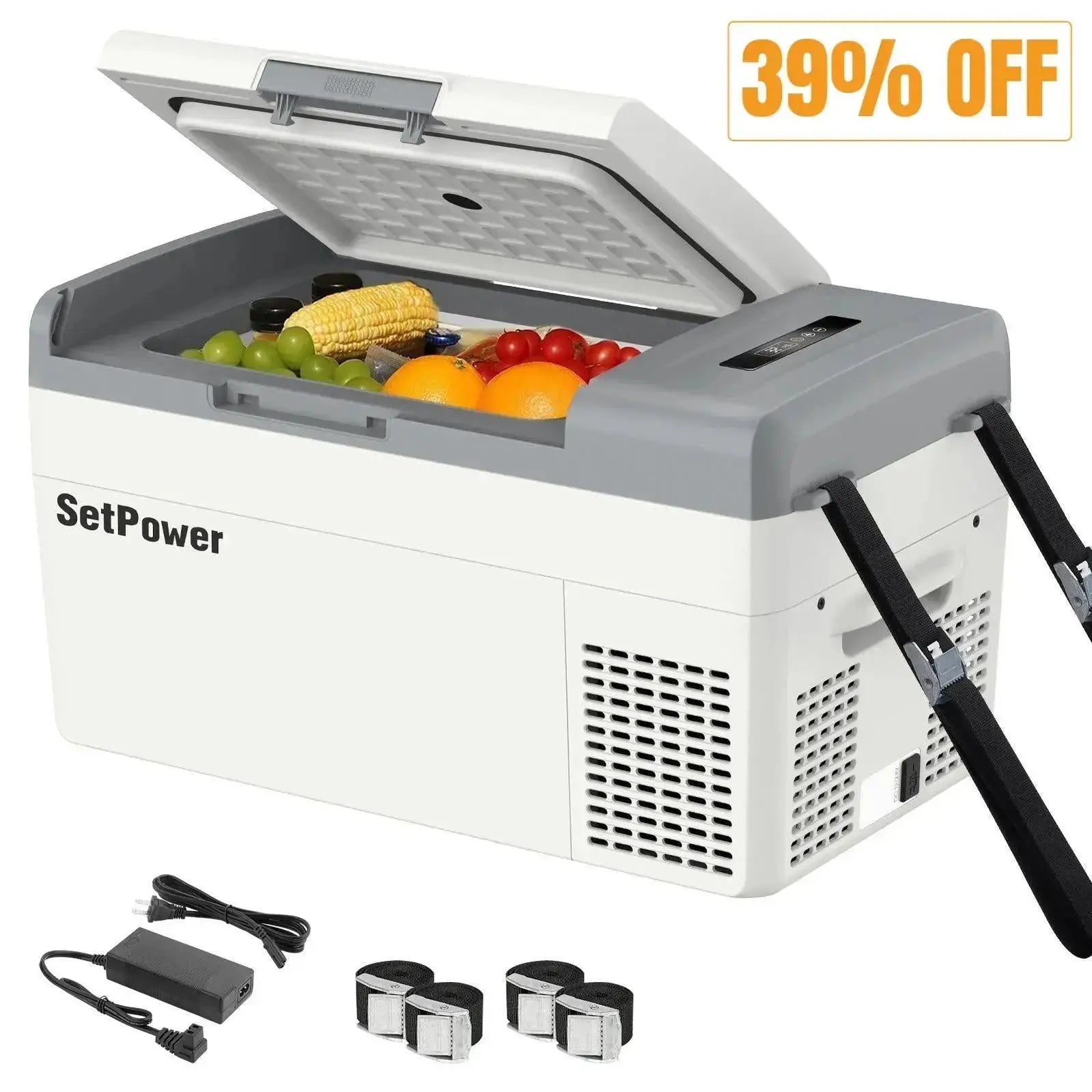 MC20 12 Volt Fridge Electric Cooler for Car or Camping 21Qt