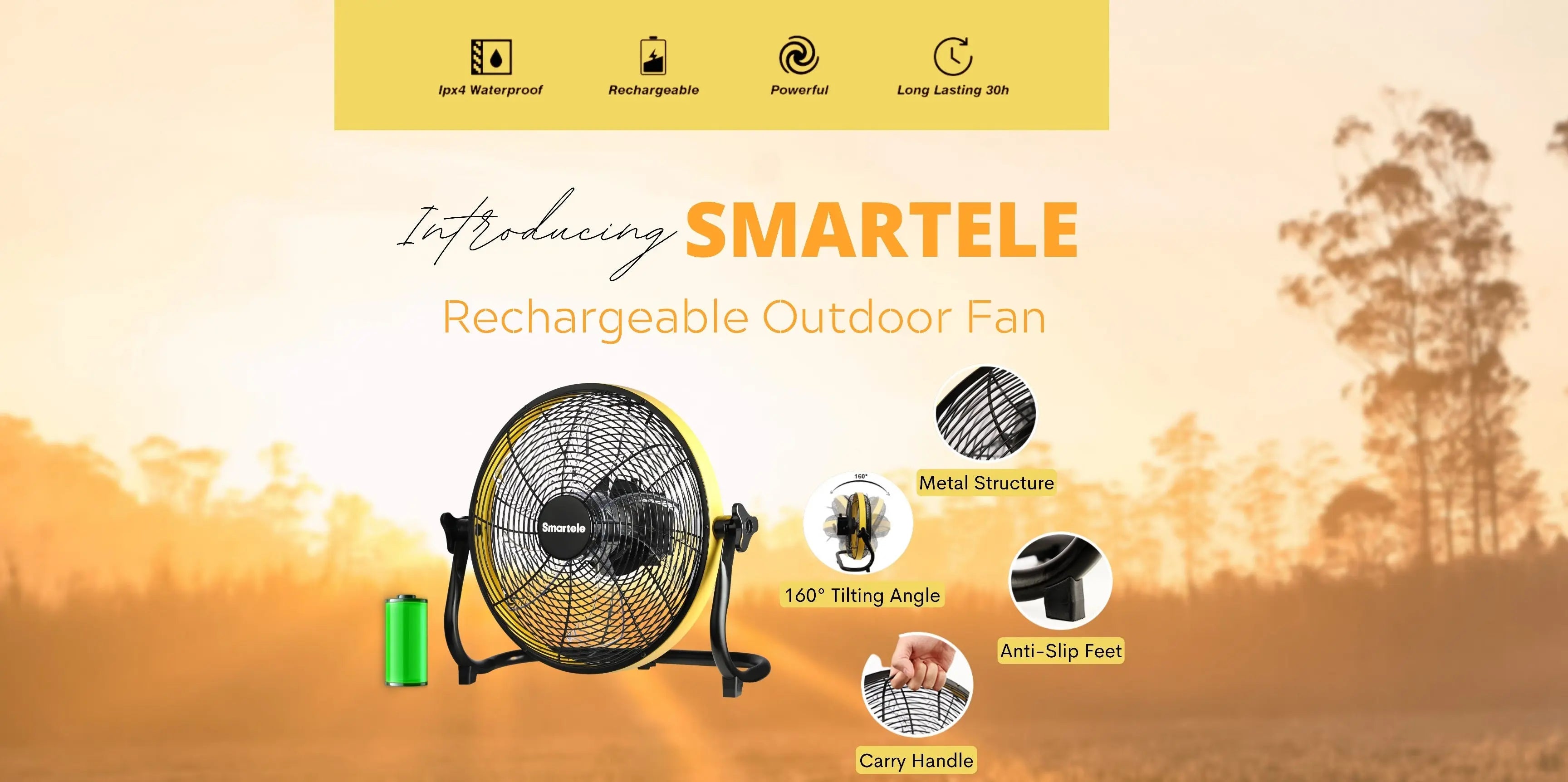 Introducing Smartele - Rechargeable Electric Fan