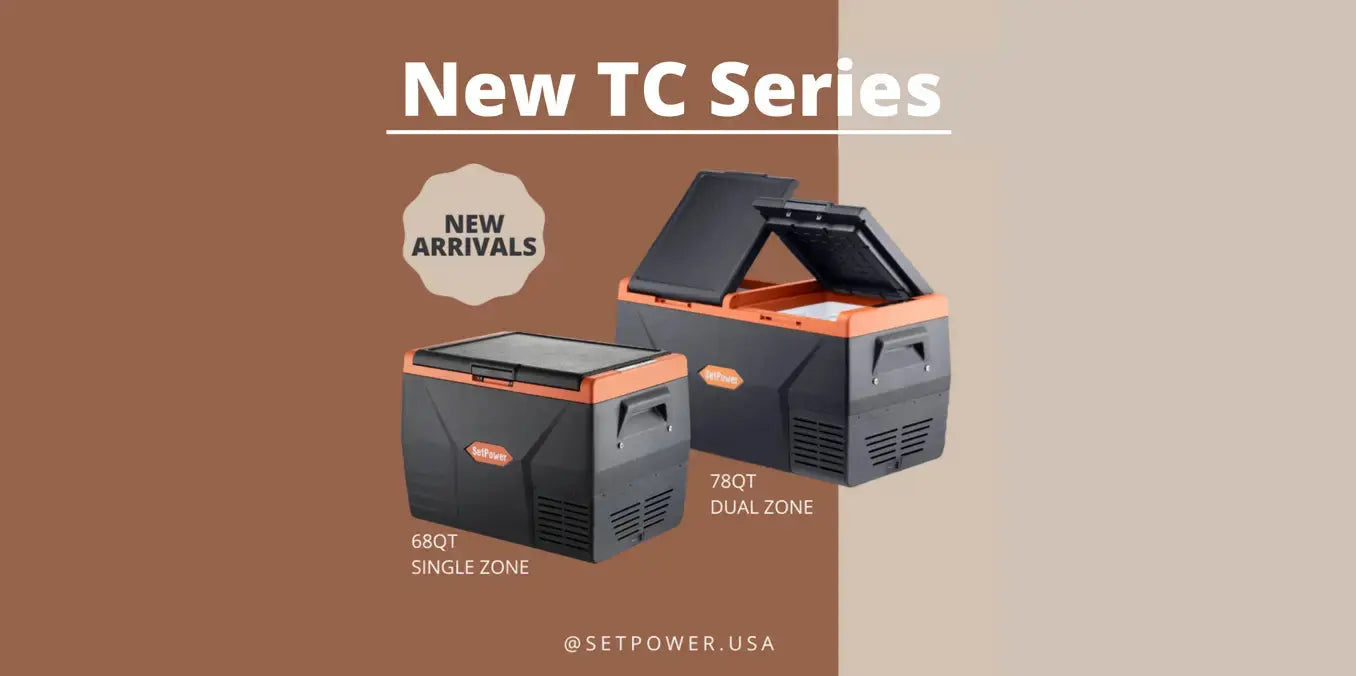 Introducing the Newest and Largest TC Series! Setpower 12Volt Refrigerator