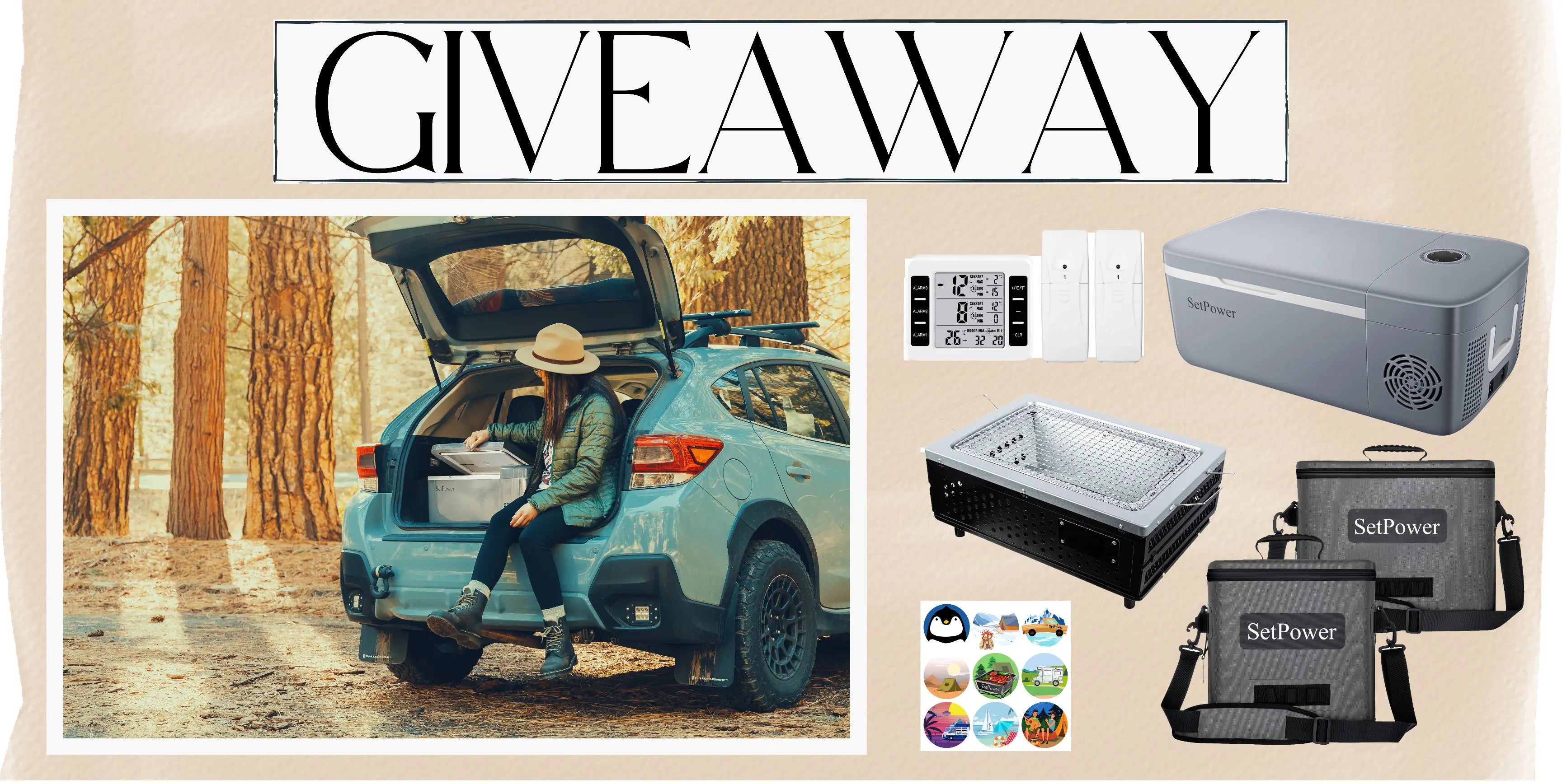 GIVEAWAY: Win Setpower Fridge, Gears, and Accessories