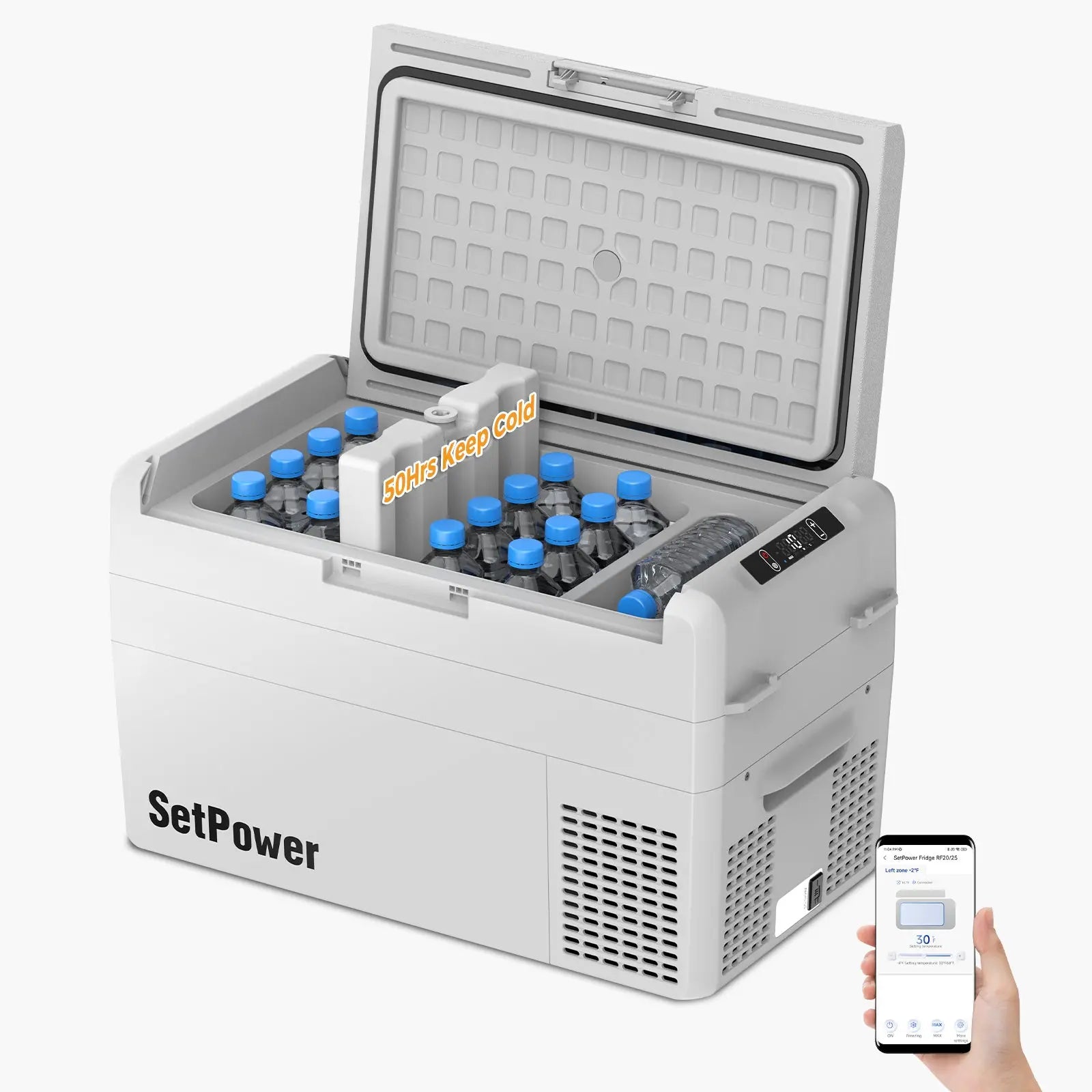 Setpower RF25 車載冷蔵庫 25L バッテリーつき SetPower RF25 12V Car Cooler 27Qt Electric Fridge for Tesla Road