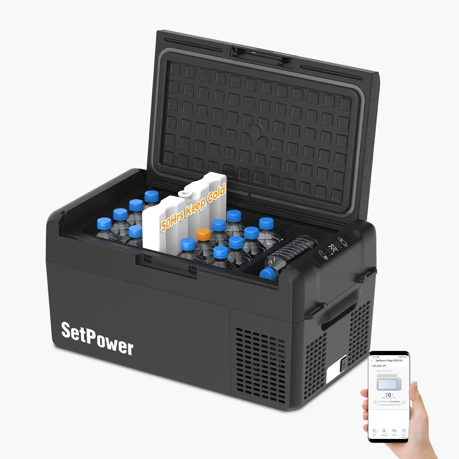 Setpower RF20 Electric Cooler 12 Volt Freezer Car Refrigerator 21Qt Setpower