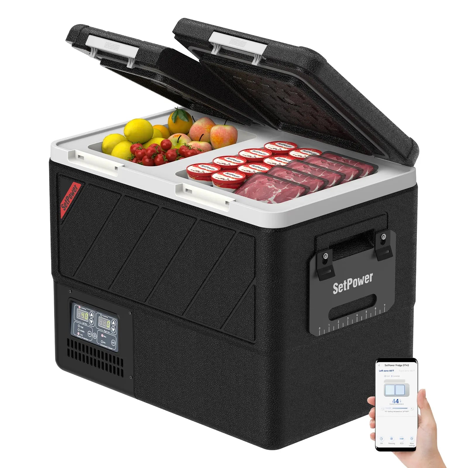 Setpower DT45 Portable Refrigerator Freezer 12V Freezer for Car 48Qt Setpower