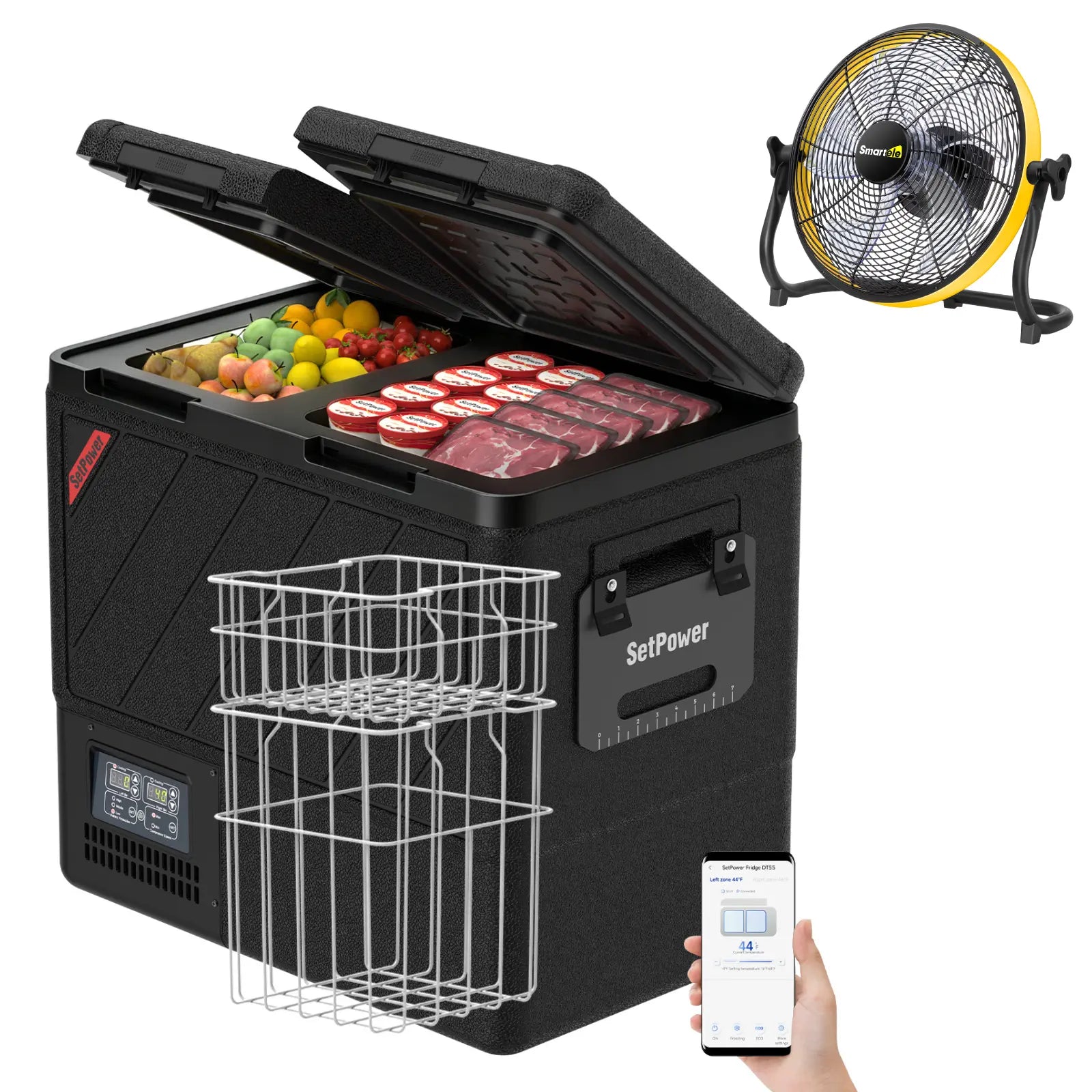 New Colour New Upgrade | Setpower DT55 Dark Black 12 Volt Refrigerator Portable Fridge 59Qt Setpower