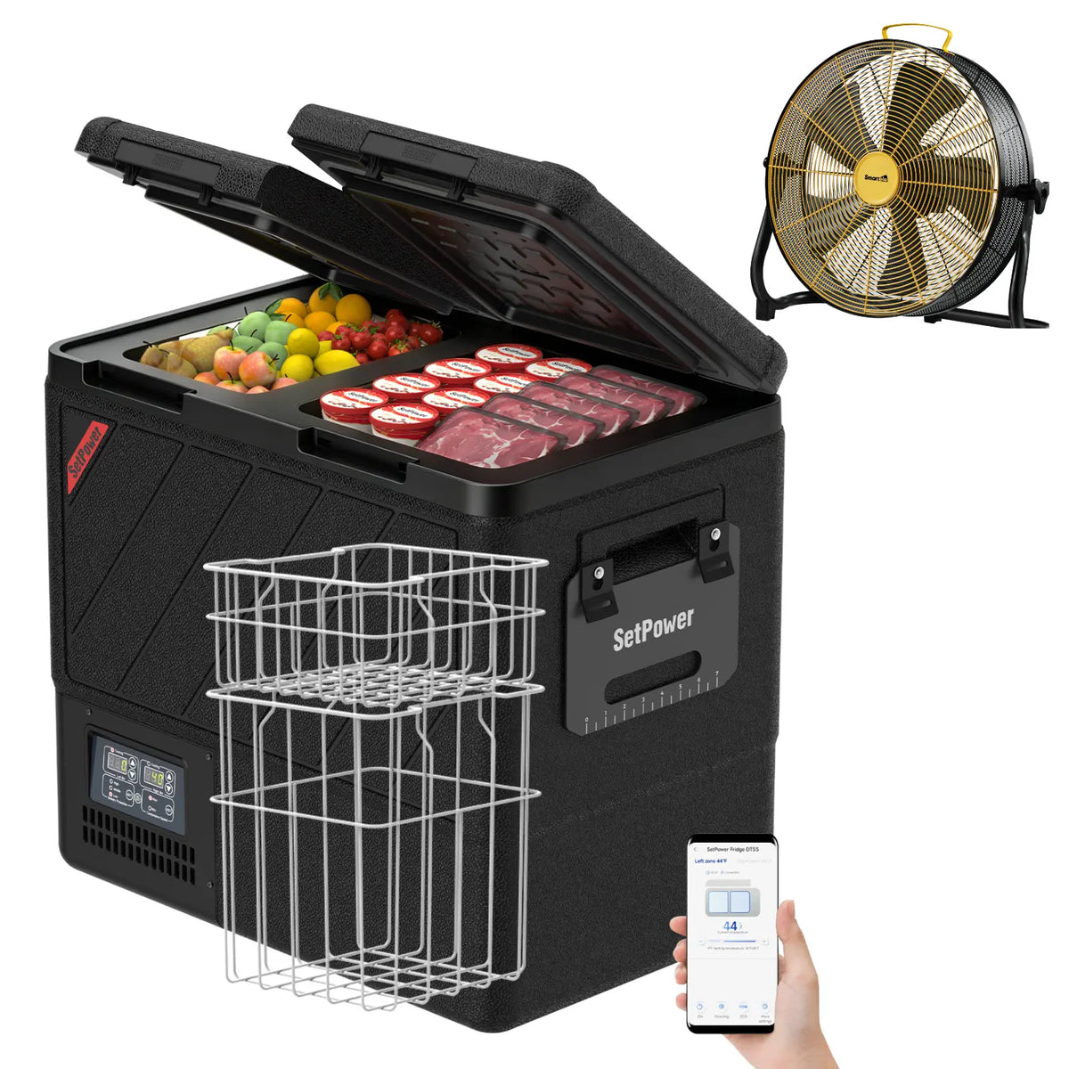 New Colour New Upgrade | Setpower DT55 Dark Black 12 Volt Refrigerator Portable Fridge 59Qt Setpower