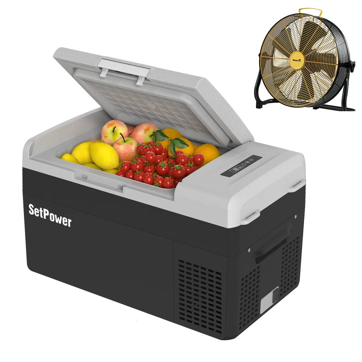 Setpower FC20 Car Refrigerator 12 Volt Fridge Freezer for Van 21Qt Setpower