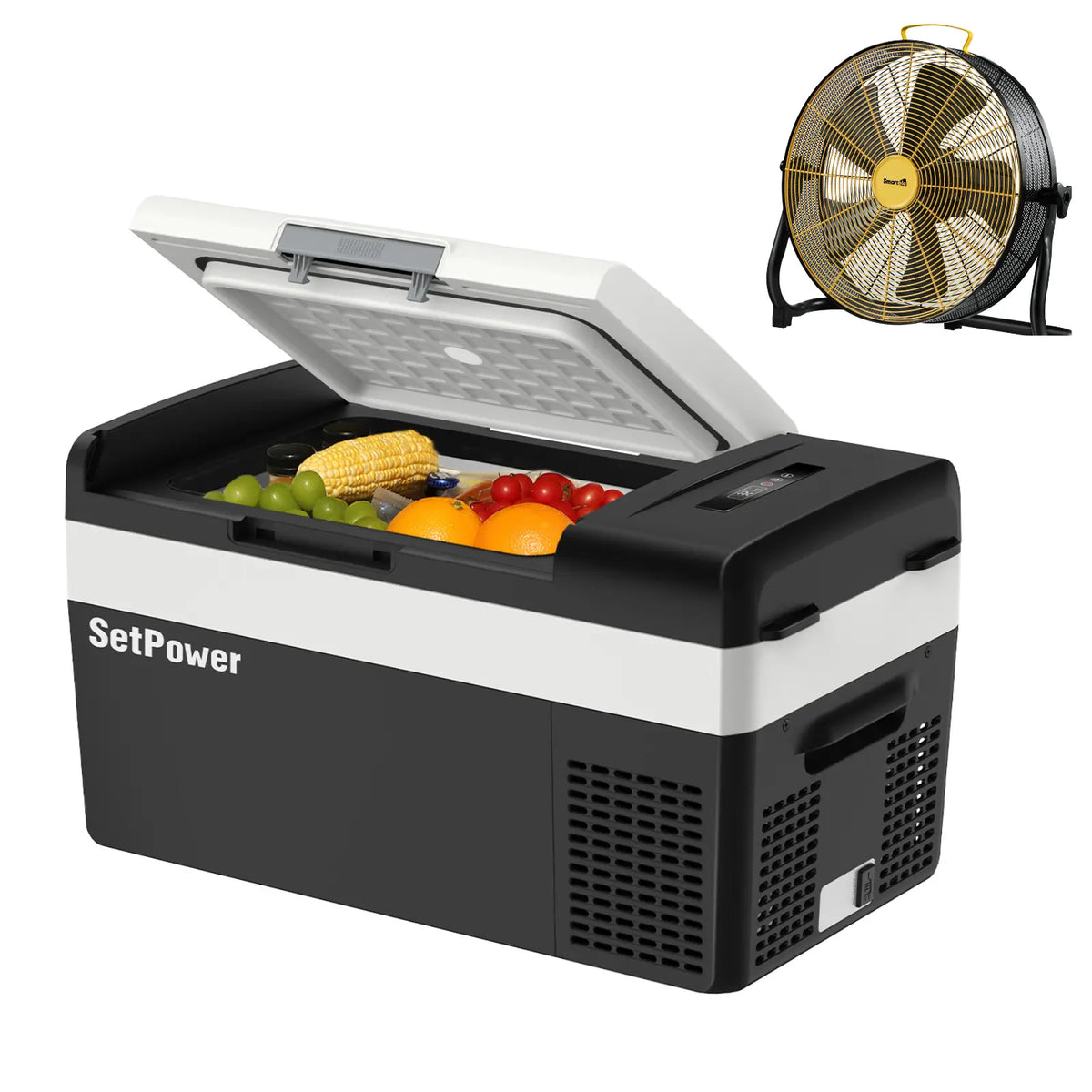 Setpower MC20 12 Volt Fridge for Camper Electric Cooler for Car 21Qt Setpower