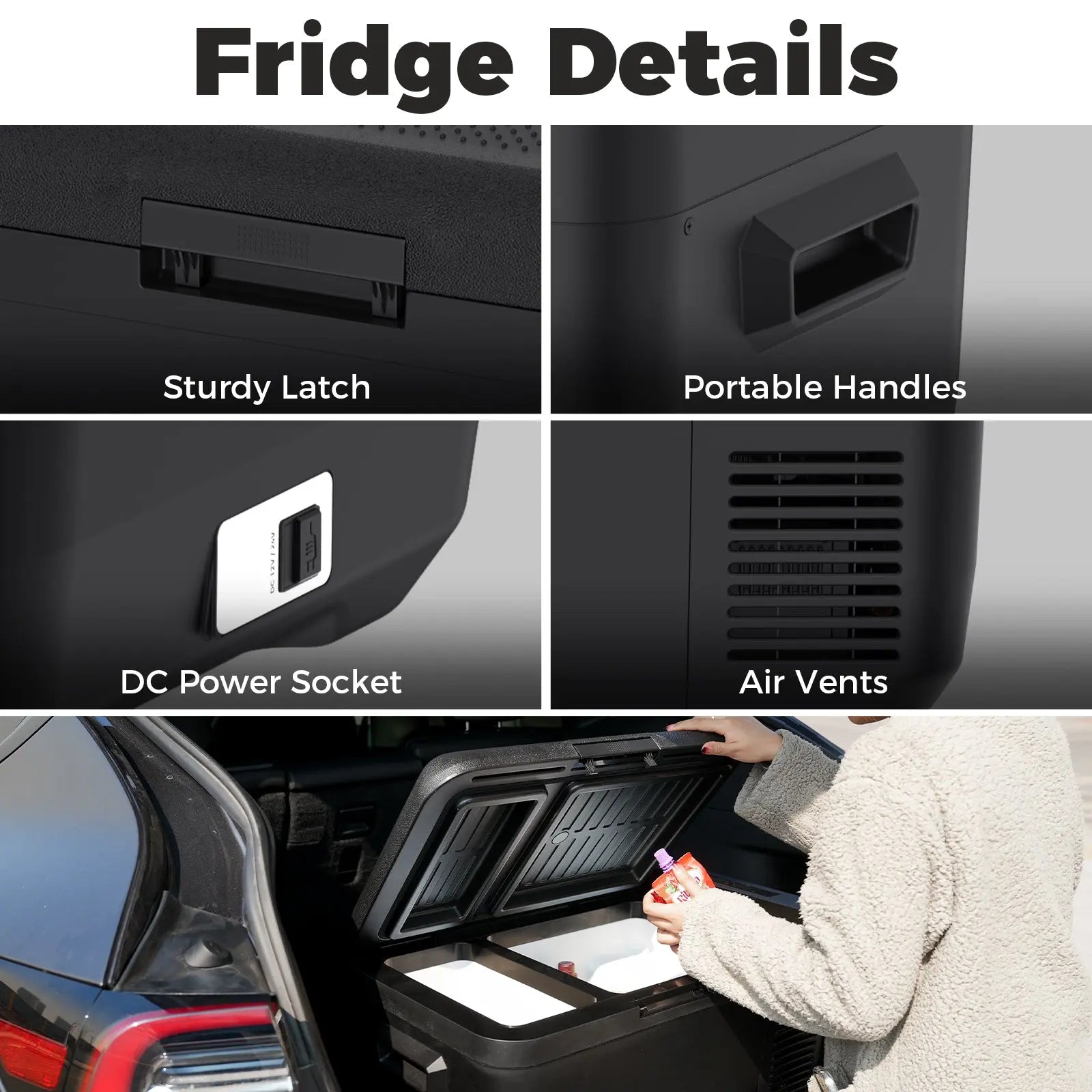 Setpower RF30 12 Volt Electric Cooler Portable Freezer for Vehicles | 32Qt App Control