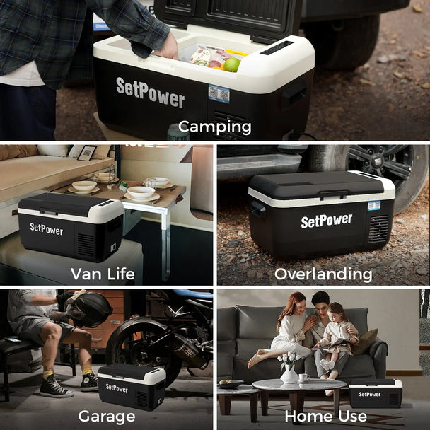 Setpower PT30 32Qt Car Fridge 12V Refrigerator Freezer Dual Zone Setpower