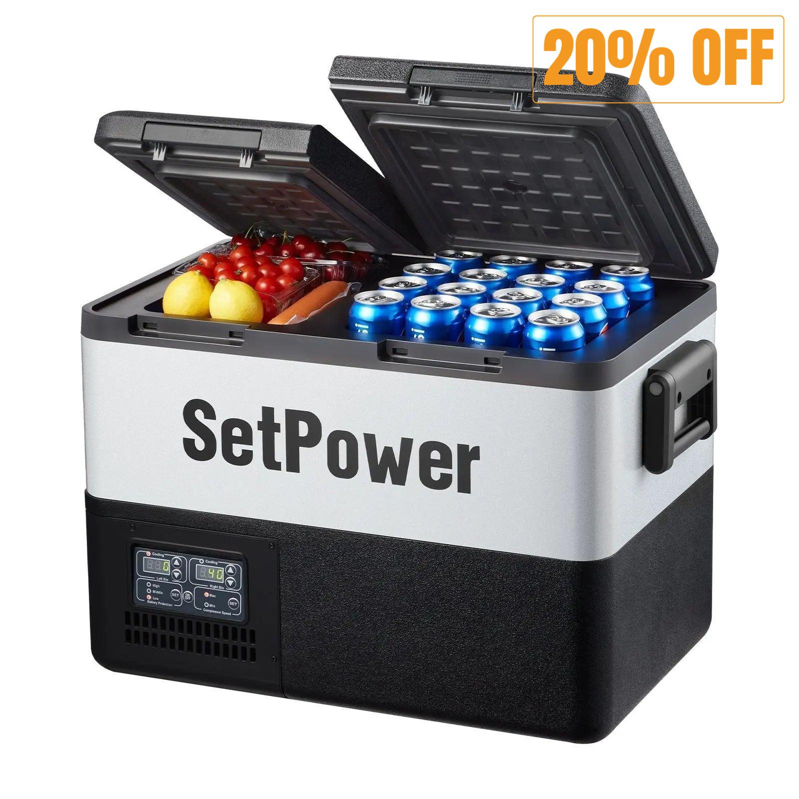    From $289 Setpower PT35 12V Fridge Freezer Portable Refrigerator 37Qt- Setpower