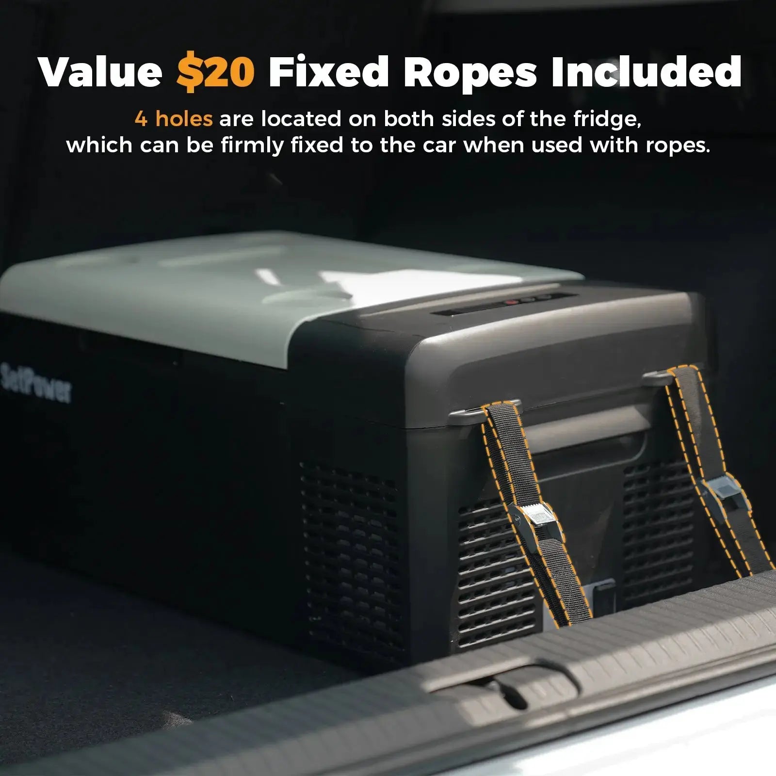 Setpower MC15 12 Volt Car Cooler Electric Cooler for Camper 15.8Qt Black Setpower