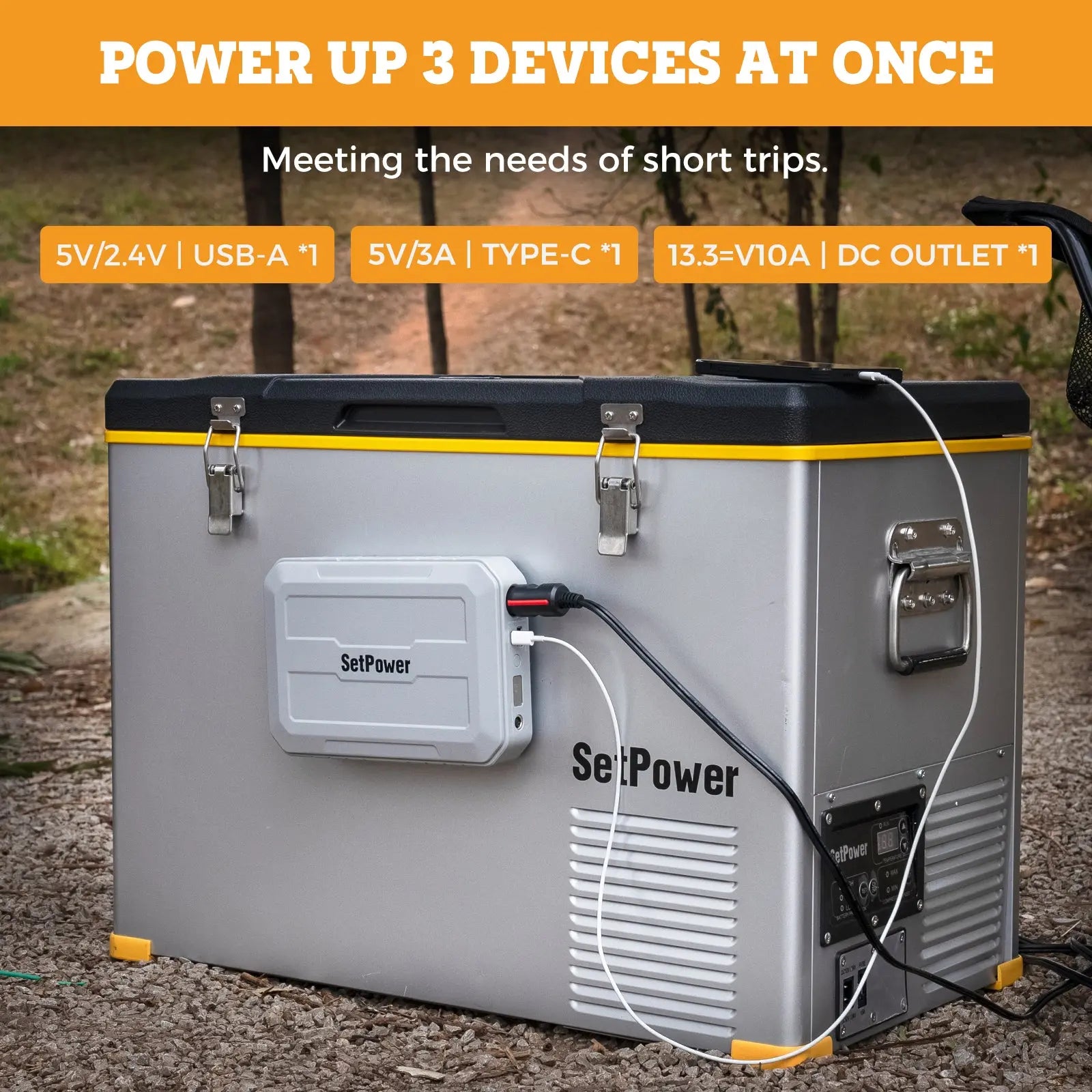 PG216Wh Portable Power Station Power Bank For All Setpower Fridges PG216Wh Battery + Magnetic Plate