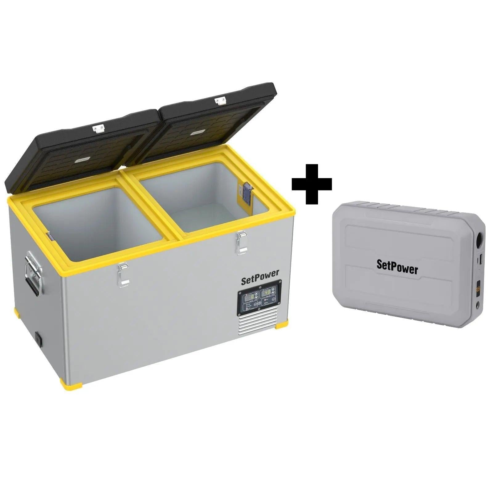 SetPower RV65D 12 Volt Electric Refrigerator 68.6Qt Ice Cooler For Truck RV Setpower