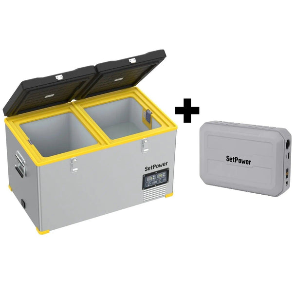 SetPower RV65D 12 Volt Electric Refrigerator 68.6Qt Ice Cooler For Truck RV Setpower