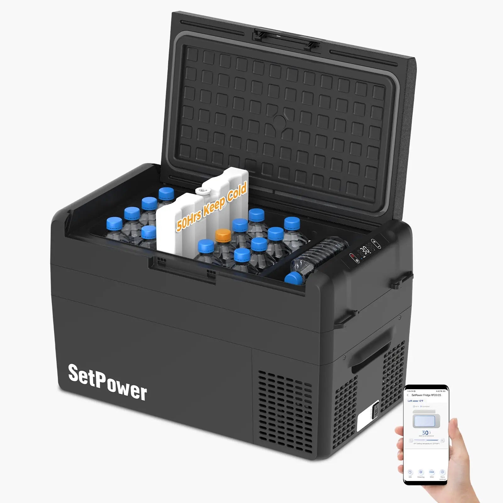 Setpower RF25 Electric Cooler 12 Volt Freezer Car Refrigerator 27Qt Setpower