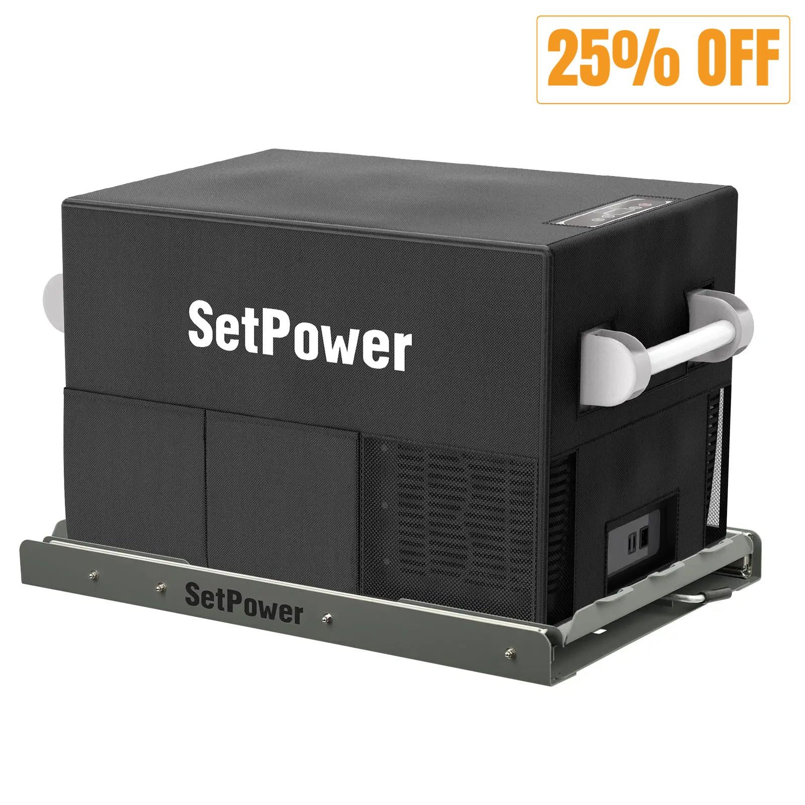 Setpower AJ30 Car Refrigerator 12 Volt Fridge for Semi Truck 32Qt Setpower