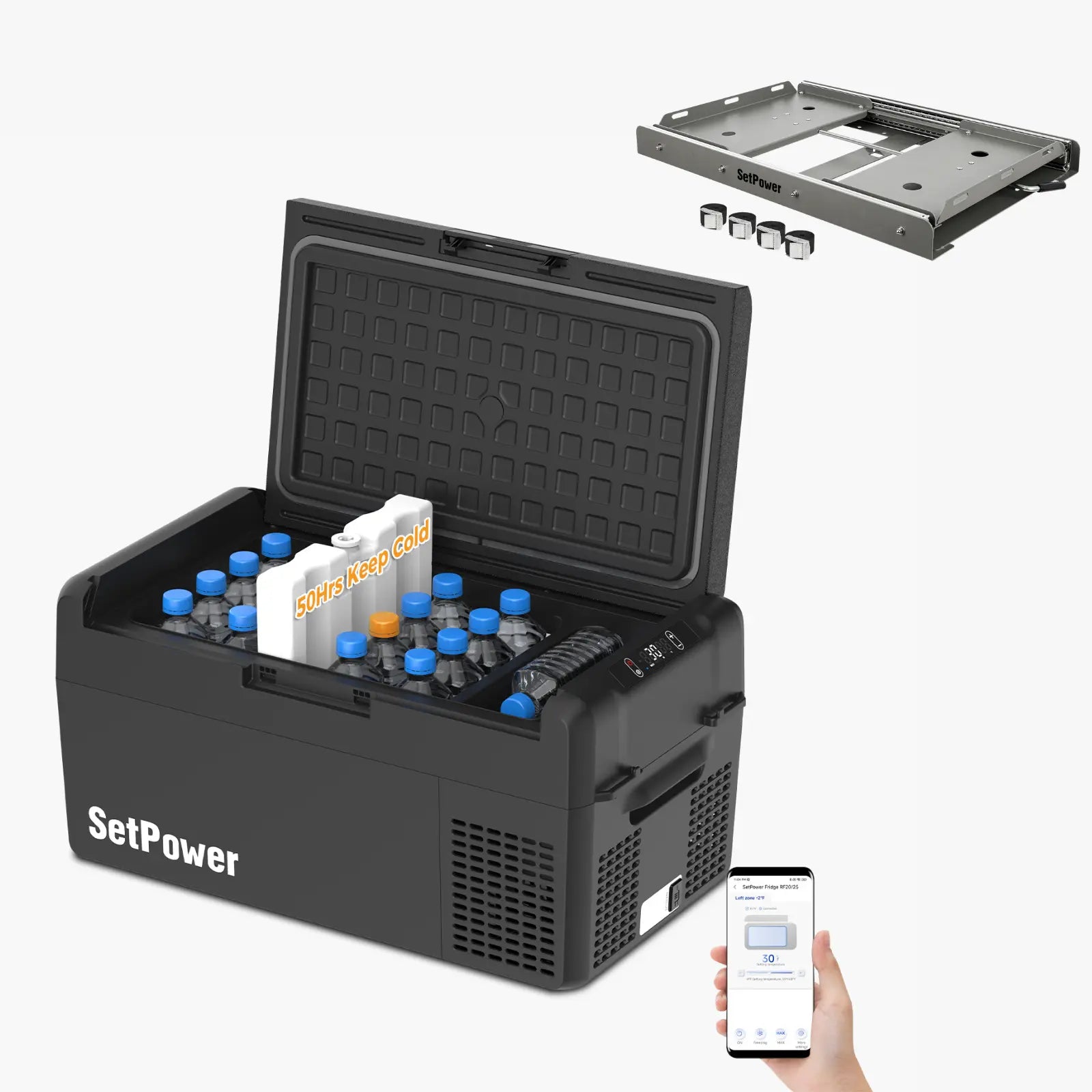Setpower RF20 Electric Cooler 12 Volt Freezer Car Refrigerator 21Qt Setpower