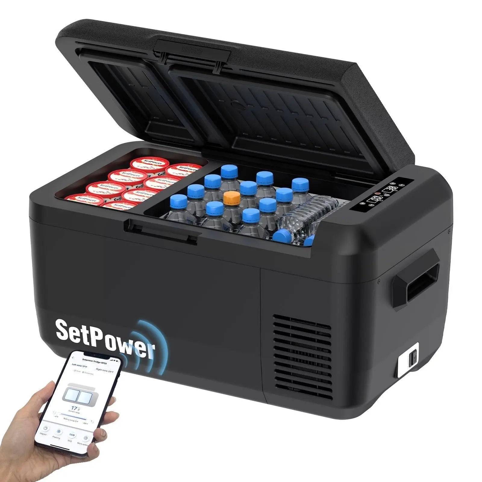 Setpower PT30 32Qt Car Fridge 12V Refrigerator Freezer Dual Zone Setpower