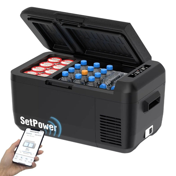 Setpower PT30 32Qt Car Fridge 12V Refrigerator Freezer Dual Zone Setpower