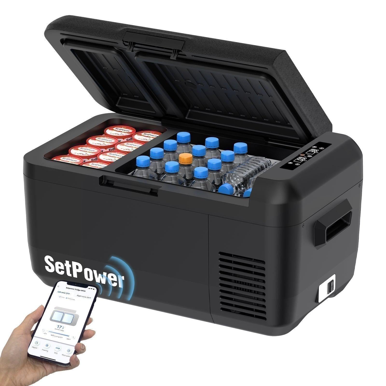 Setpower RF30 Electric Cooler 12V Freezer for Vehicles 32Qt App Control Setpower