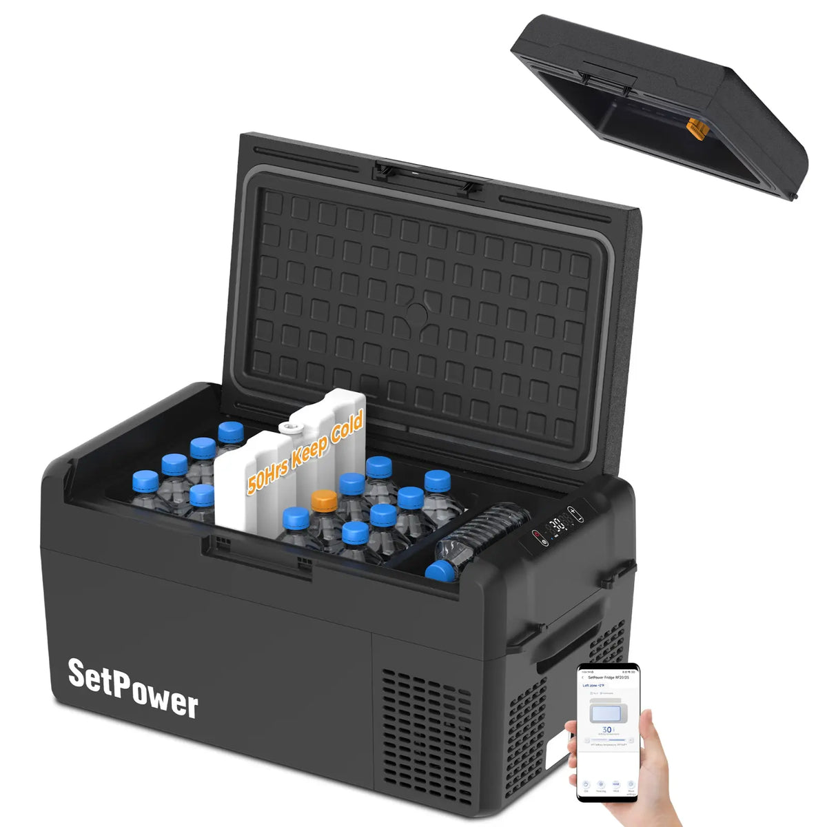 Setpower RF20 Electric Cooler 12 Volt Freezer Car Refrigerator 21Qt Setpower
