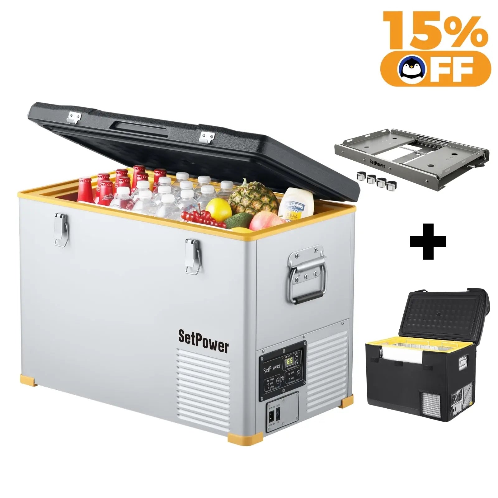 $319 Only Setpower RV45S 12V Refrigerator Ice Cooler 47Qt