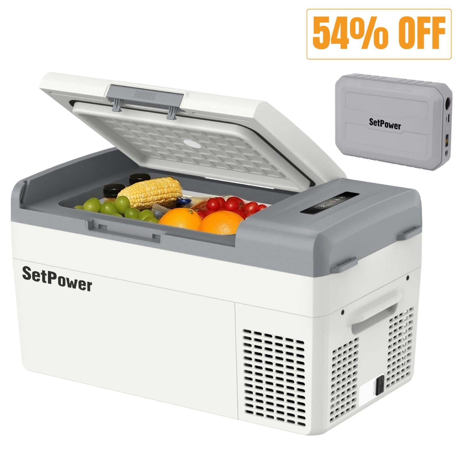 Setpower MC20 12 Volt Fridge Electric Cooler for Car or Camping 21Qt Setpower