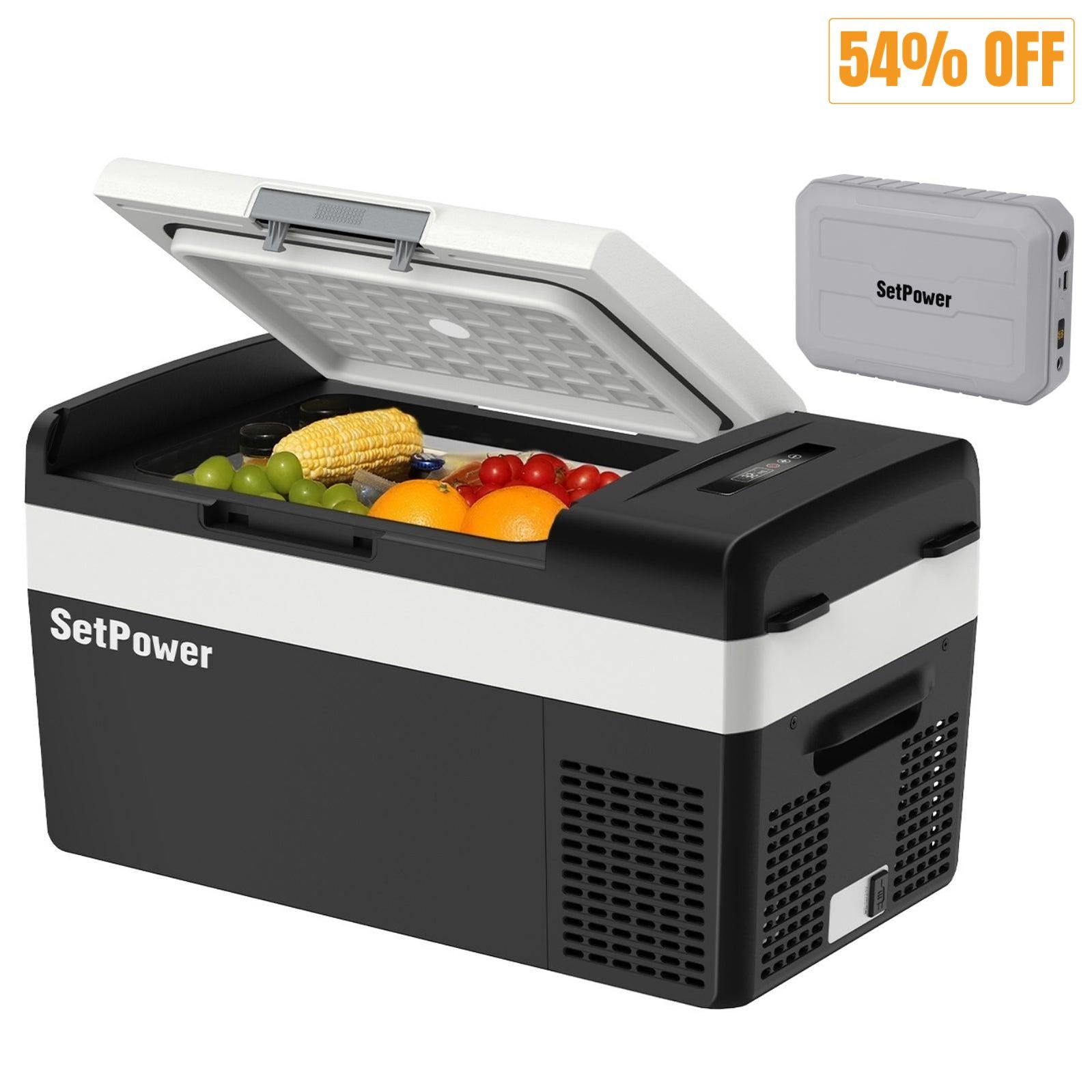 Setpower MC20 12 Volt Fridge Electric Cooler for Car or Camper 21Qt Setpower