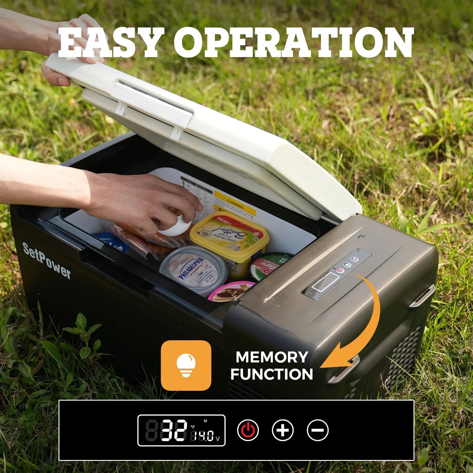 Best Small Car Refrigerator Solar Refrigerator Electric Cooler For Car | set power dc Refrigerator 16Qt MC15 | Easy Operation