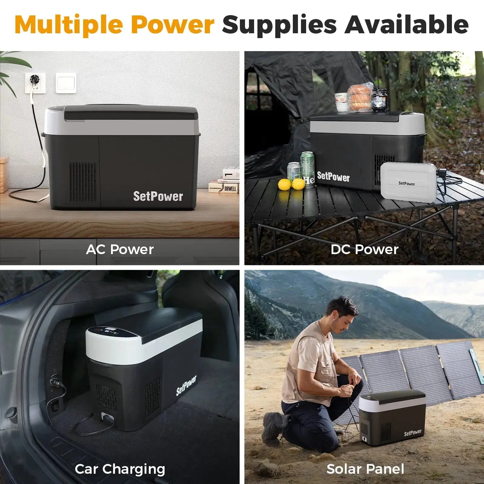 Setpower AB16 Armrest 12 volt Car Fridge Automotive Refrigerator 16Qt Setpower