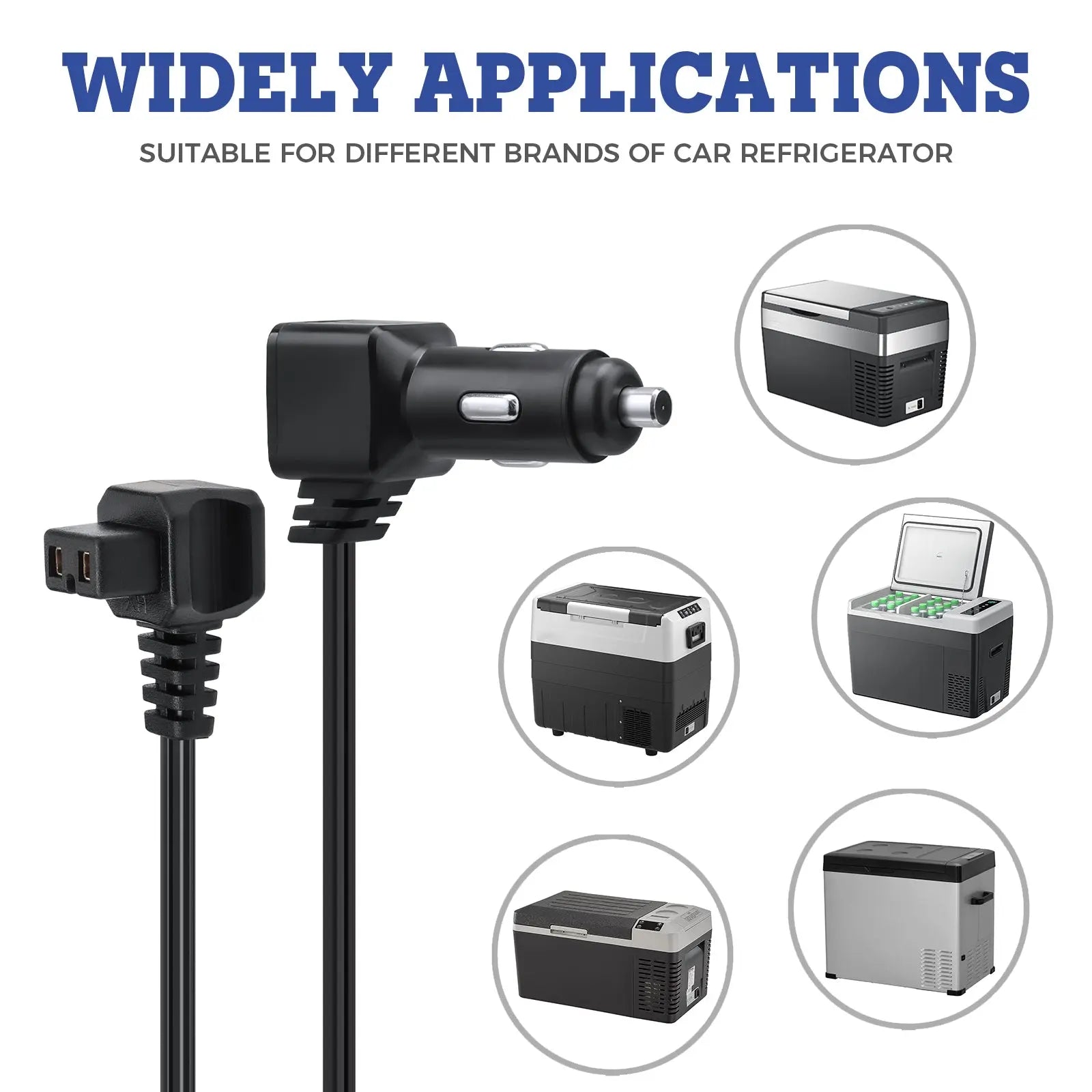 car fridge cigarette lighter Setpower 12 Volt Car Cigarette Lighter Power Cable Plug, DC Power Cable Connector Cord for Portable Freezer(Length: 8 Feet, 12V/24V) car fridge cigarette lighter Setpower 12 Volt Car Cigarette Lighter Power Cable Plug, DC Power Cable Connector Cord for Portable Freezer(Length: 8 Feet, 12V/24V)