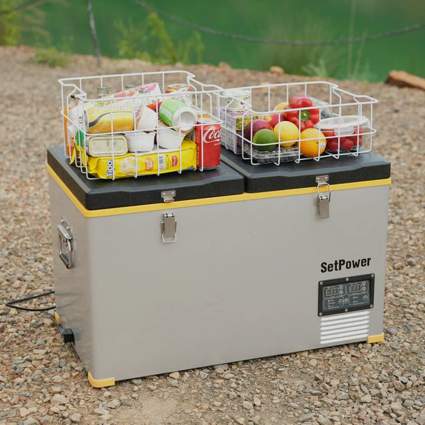 SetPower RV65D 12 Volt Electric Refrigerator 68.6Qt Ice Cooler For Truck RV Setpower