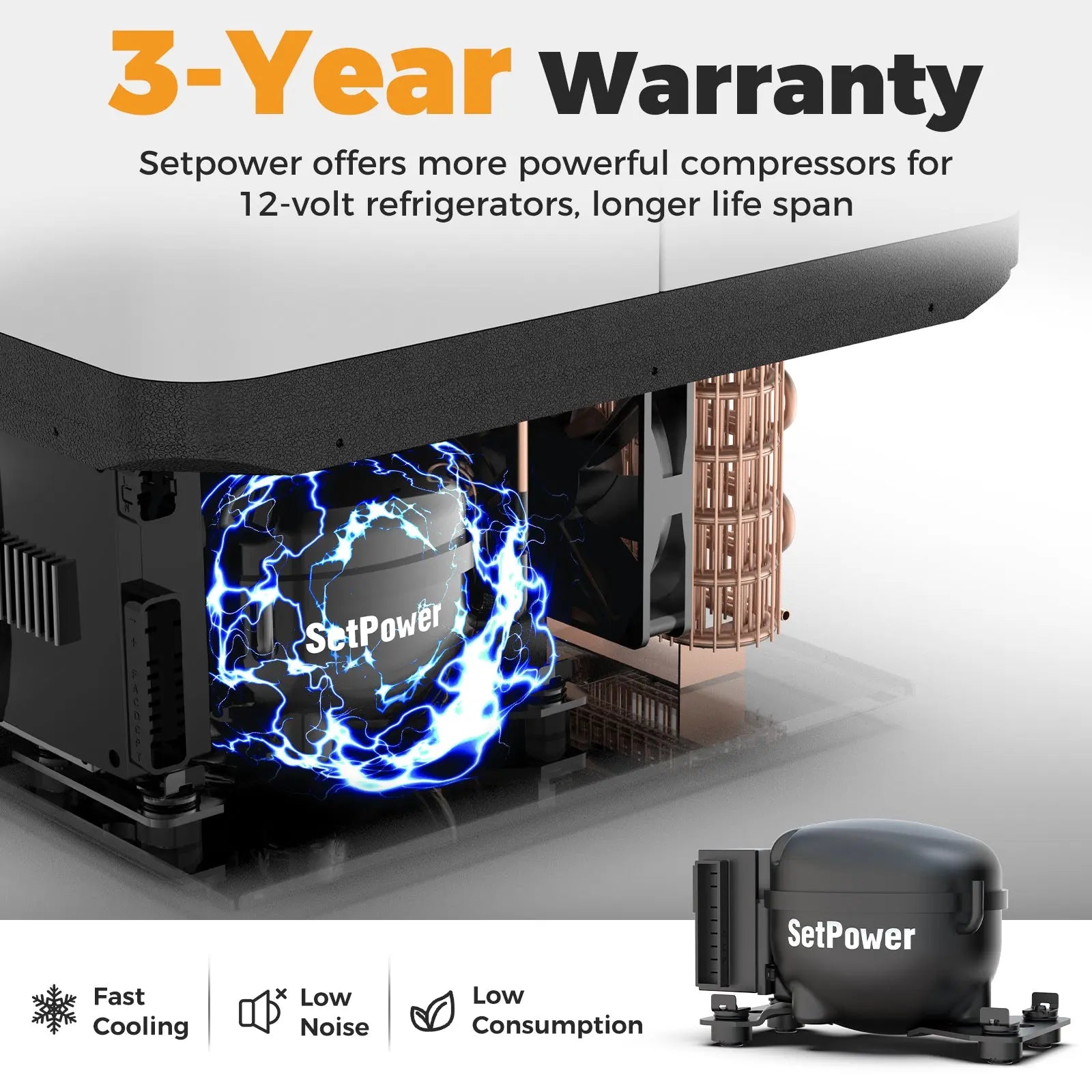 Setpower PT35 45 55 12Volt Fridge Freezer Car Refrigerator With Slider Setpower