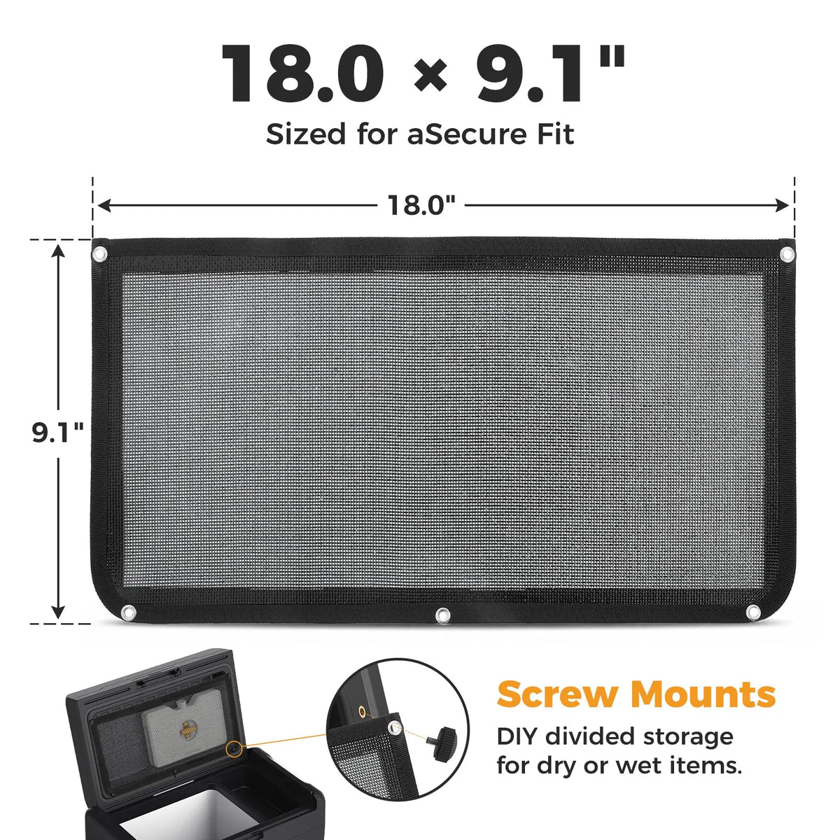 Only $12.99 | Top-Mount Storage Net Pouch Mesh for RF Tall Lid – Fits RF30 PRO Setpower