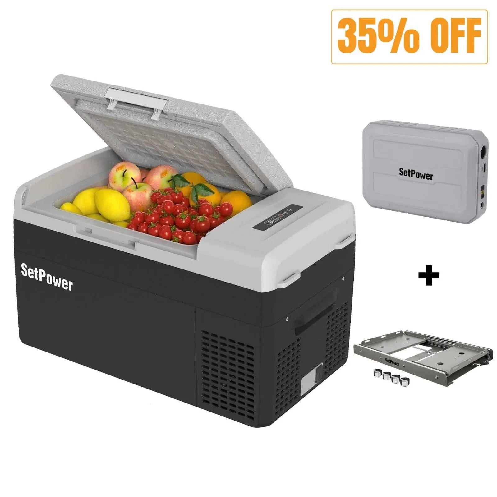 Setpower MC20 Electric Cooler for Car or Camping with Slider