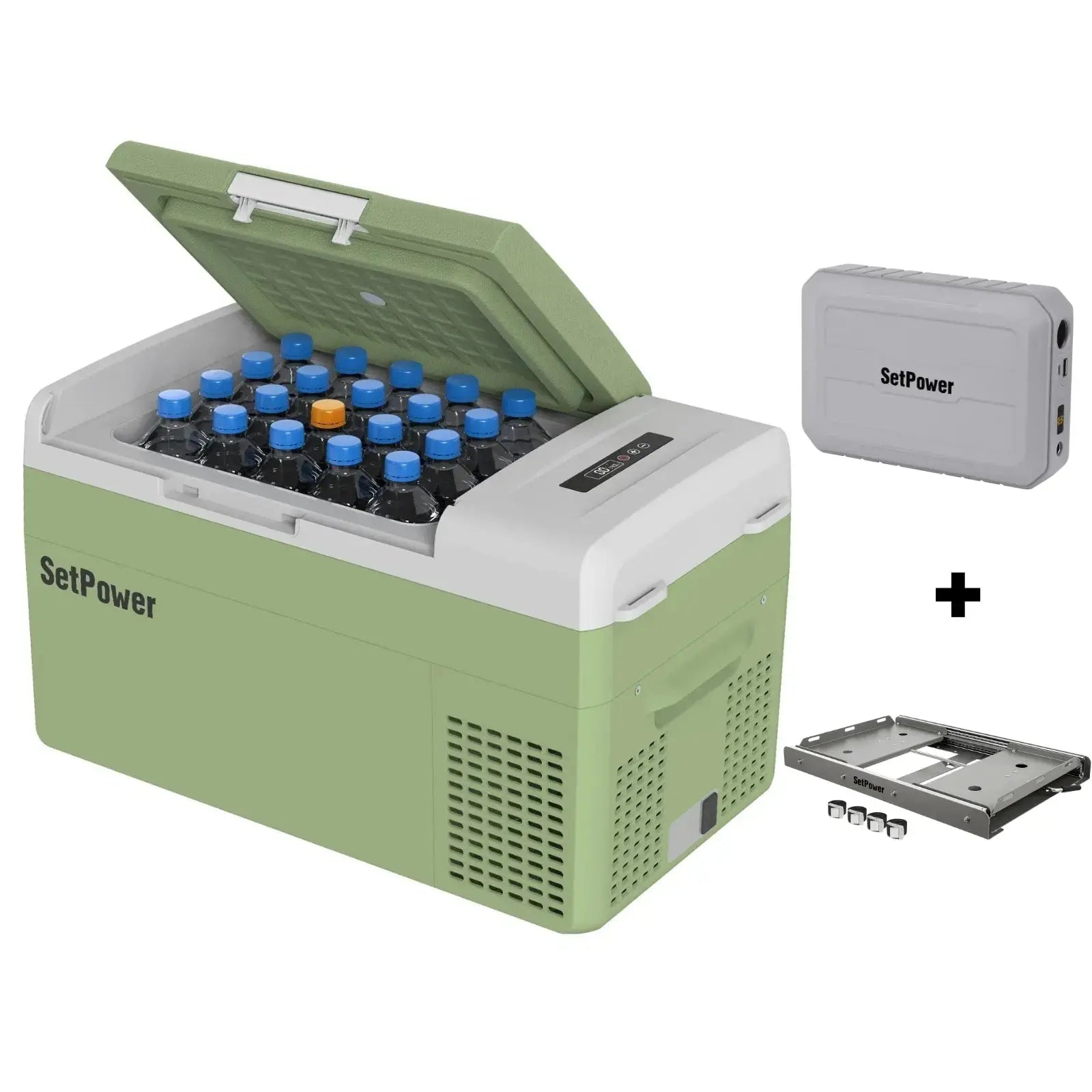 Setpower FC20 Portable Refrigerator Car Refrigerator with Slide Battery Setpower