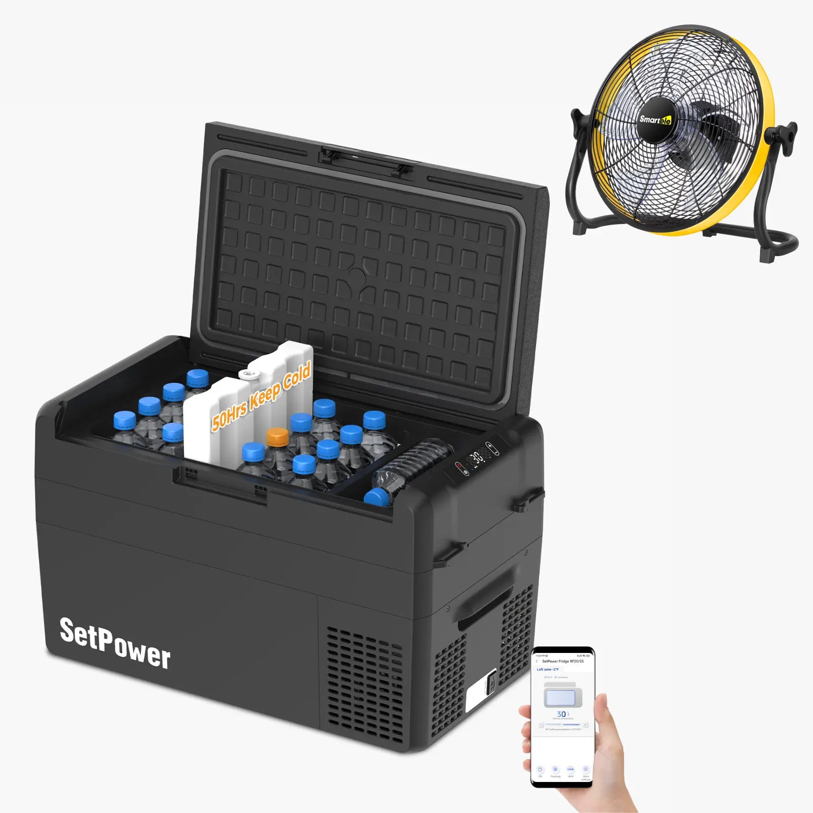 Setpower RF25 Electric Cooler 12 Volt Freezer Car Refrigerator 27Qt Setpower