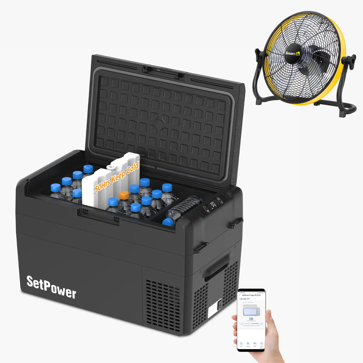 Setpower RF25 Electric Cooler 12 Volt Freezer Car Refrigerator 27Qt Setpower