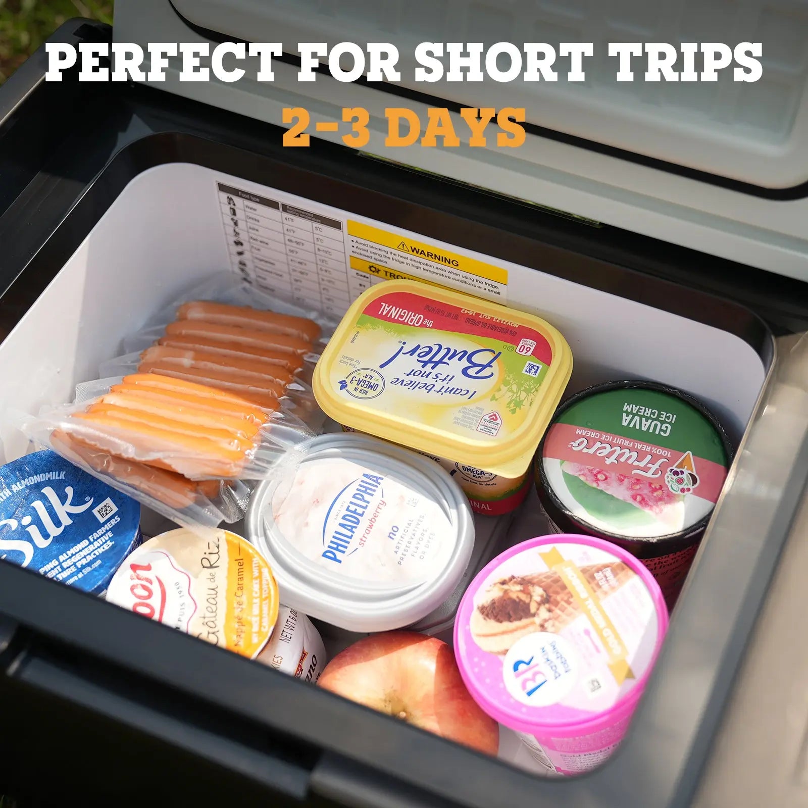 Best Small Car Refrigerator Solar Refrigerator Electric Cooler For Car | set power dc Refrigerator 16Qt MC15 for Short Trips 