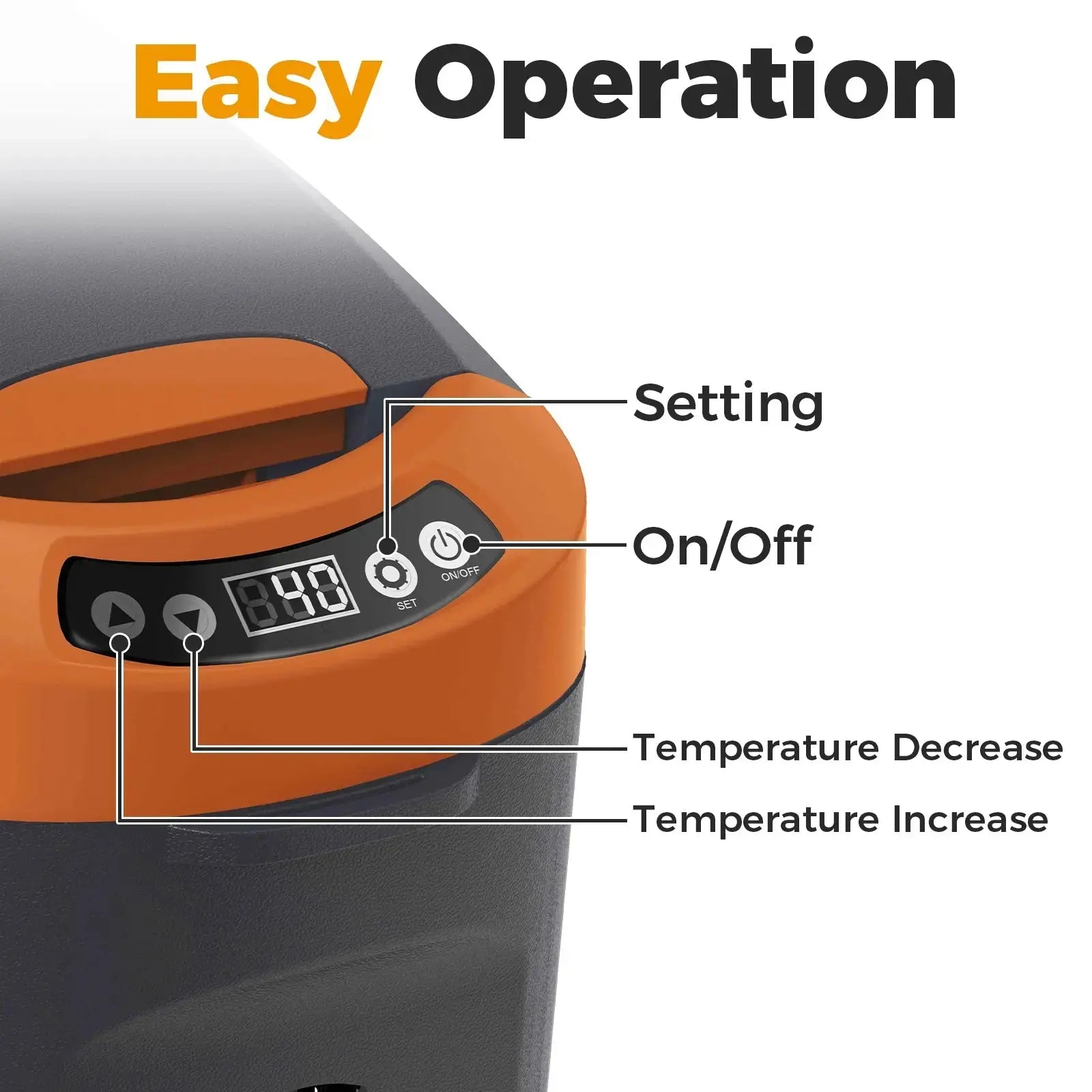 Setpower AB15 12V Car Fridge Automotive Refrigerator 16Qt with Battery Setpower
