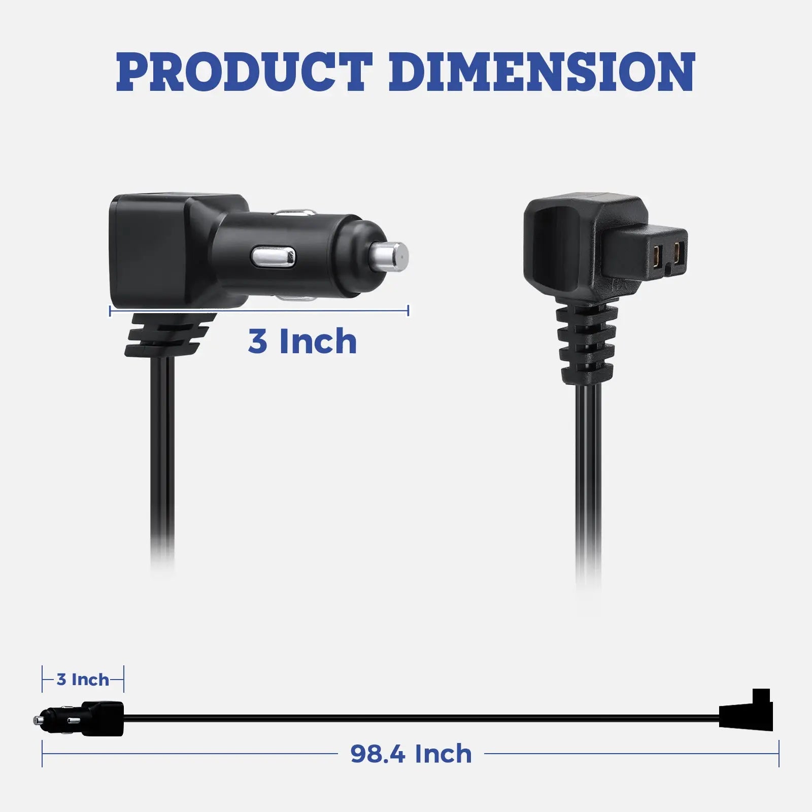 car fridge cigarette lighter Setpower 12 Volt Car Cigarette Lighter Power Cable Plug, DC Power Cable Connector Cord for Portable Freezer(Length: 8 Feet, 12V/24V) car fridge cigarette lighter Setpower 12 Volt Car Cigarette Lighter Power Cable Plug, DC Power Cable Connector Cord for Portable Freezer(Length: 8 Feet, 12V/24V)