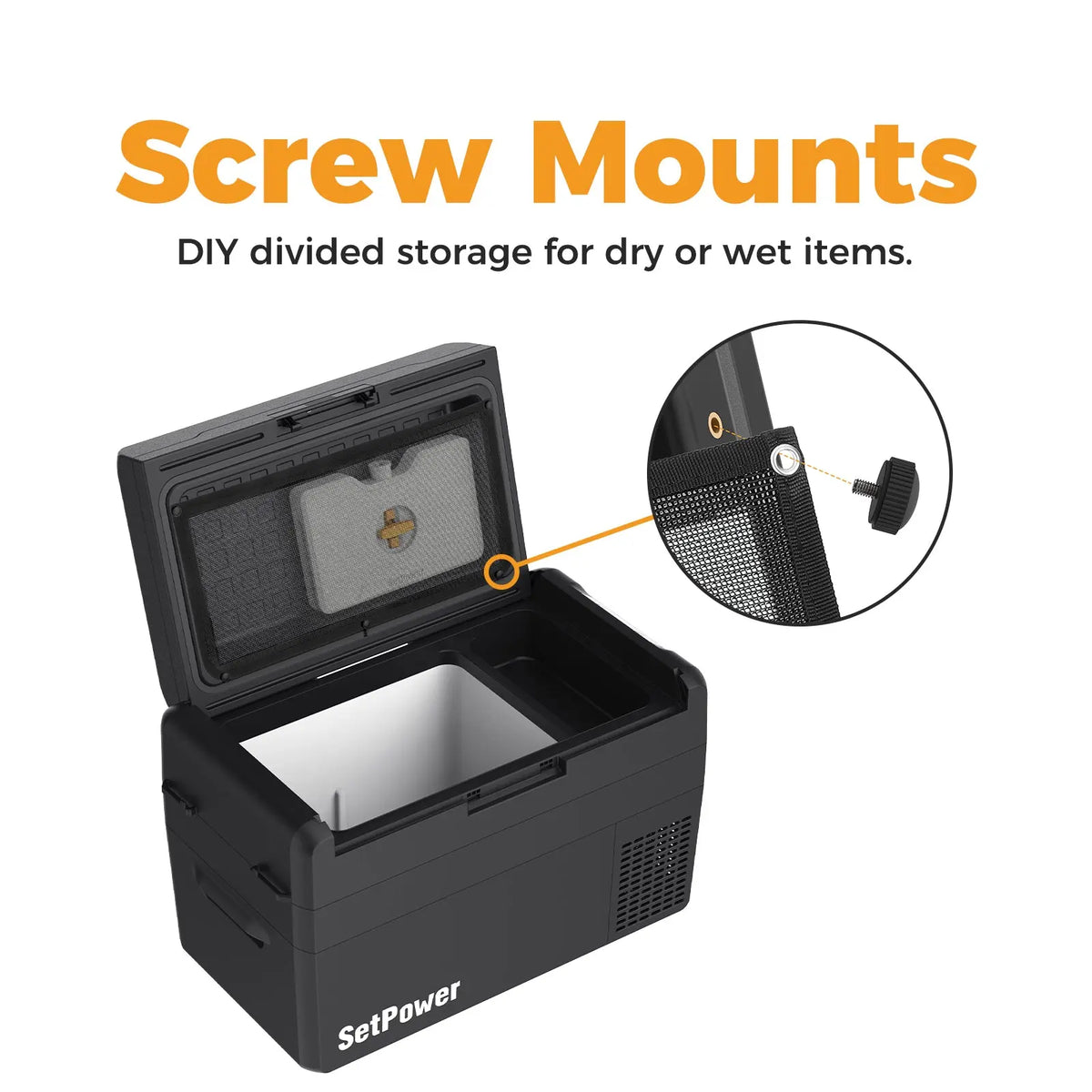 Only $12.99 | Top-Mount Storage Net Pouch Mesh for RF Tall Lid – Fits RF30 PRO Setpower