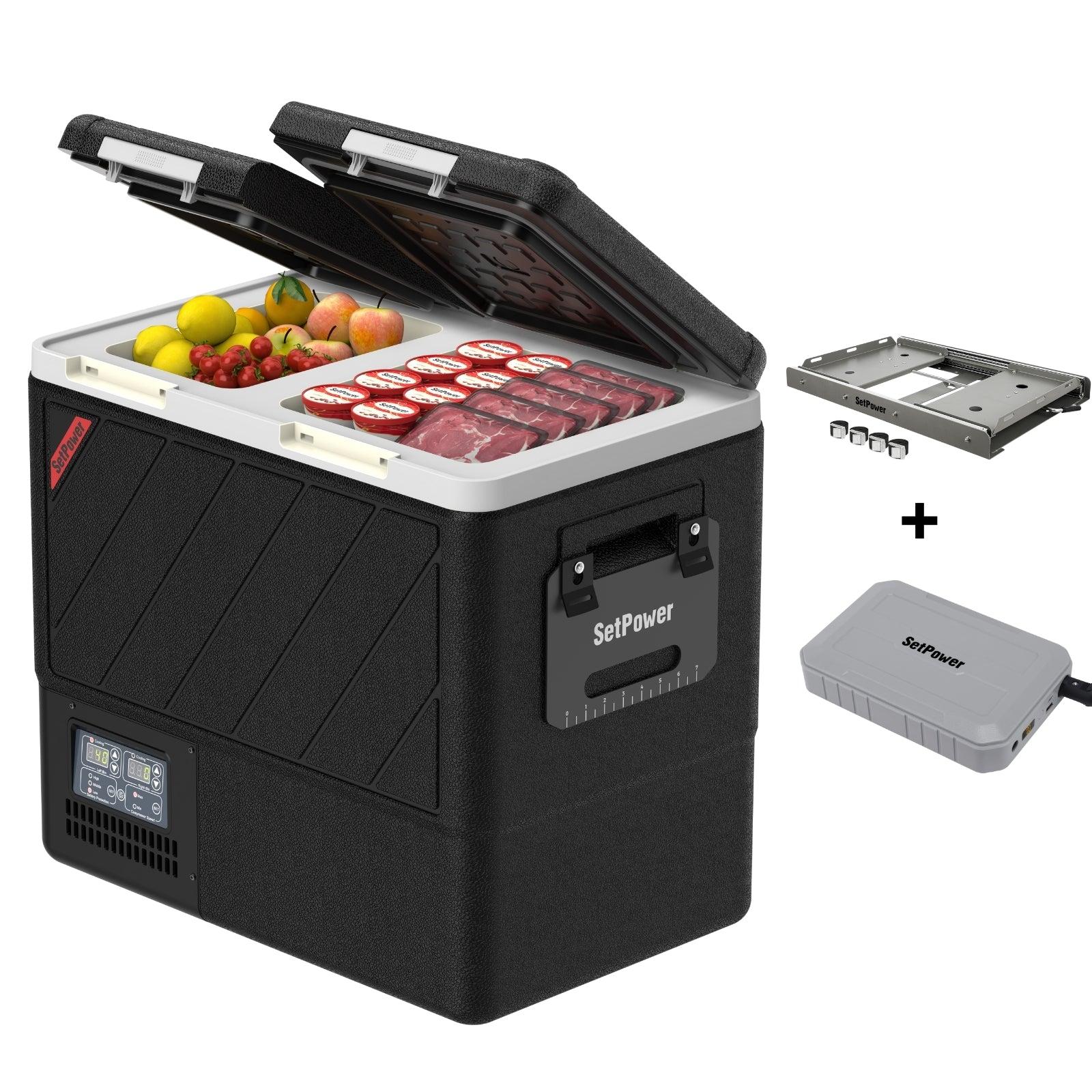 Setpower DT55 Car Cooler for Vehicles 12 Volt Freezer Car Fridge 59Qt