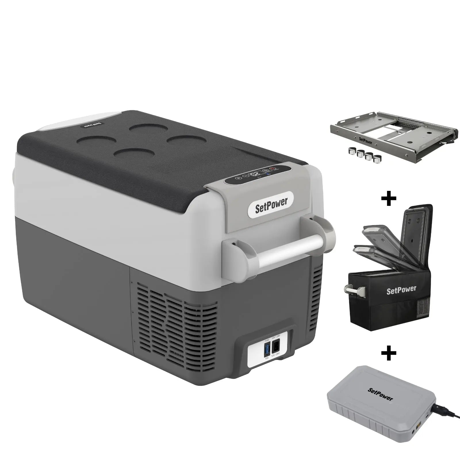Setpower AJ30 Car Refrigerator 12 Volt Fridge for Semi Truck 32Qt Setpower