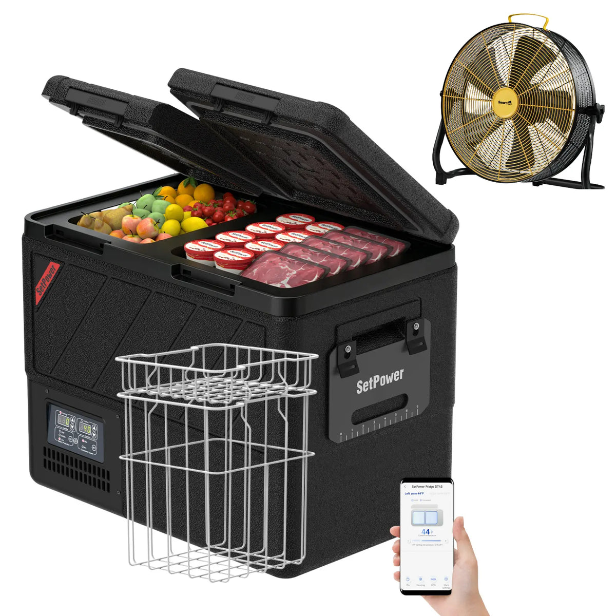 New Colour New Upgrade | Setpower DT55 Dark Black 12 Volt Refrigerator Portable Fridge 59Qt Setpower