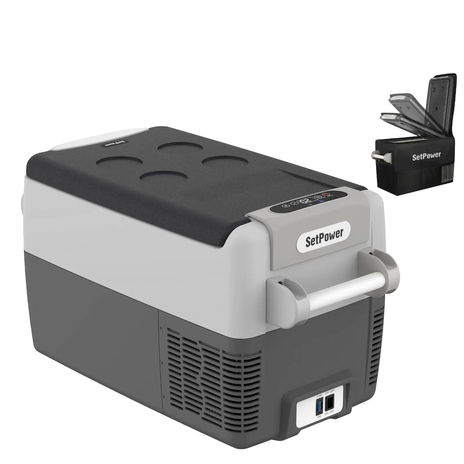 Setpower AJ30 Car Refrigerator 12 Volt Fridge for Semi Truck 32Qt Setpower