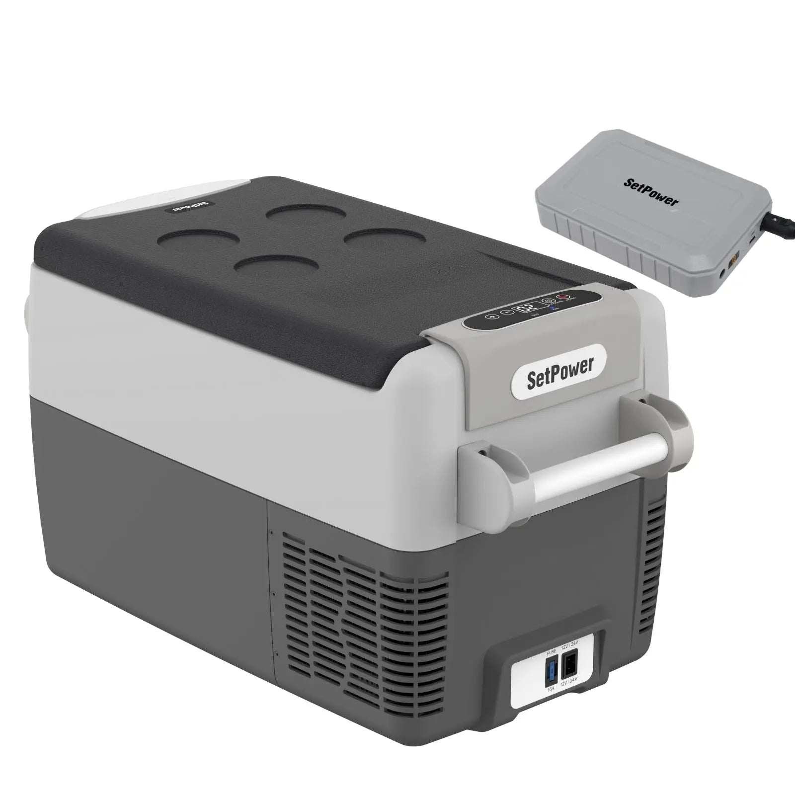 Setpower AJ30 12 Volt Cooler Car Cooler for Semi Heavy-Duty Truck with Battery Setpower