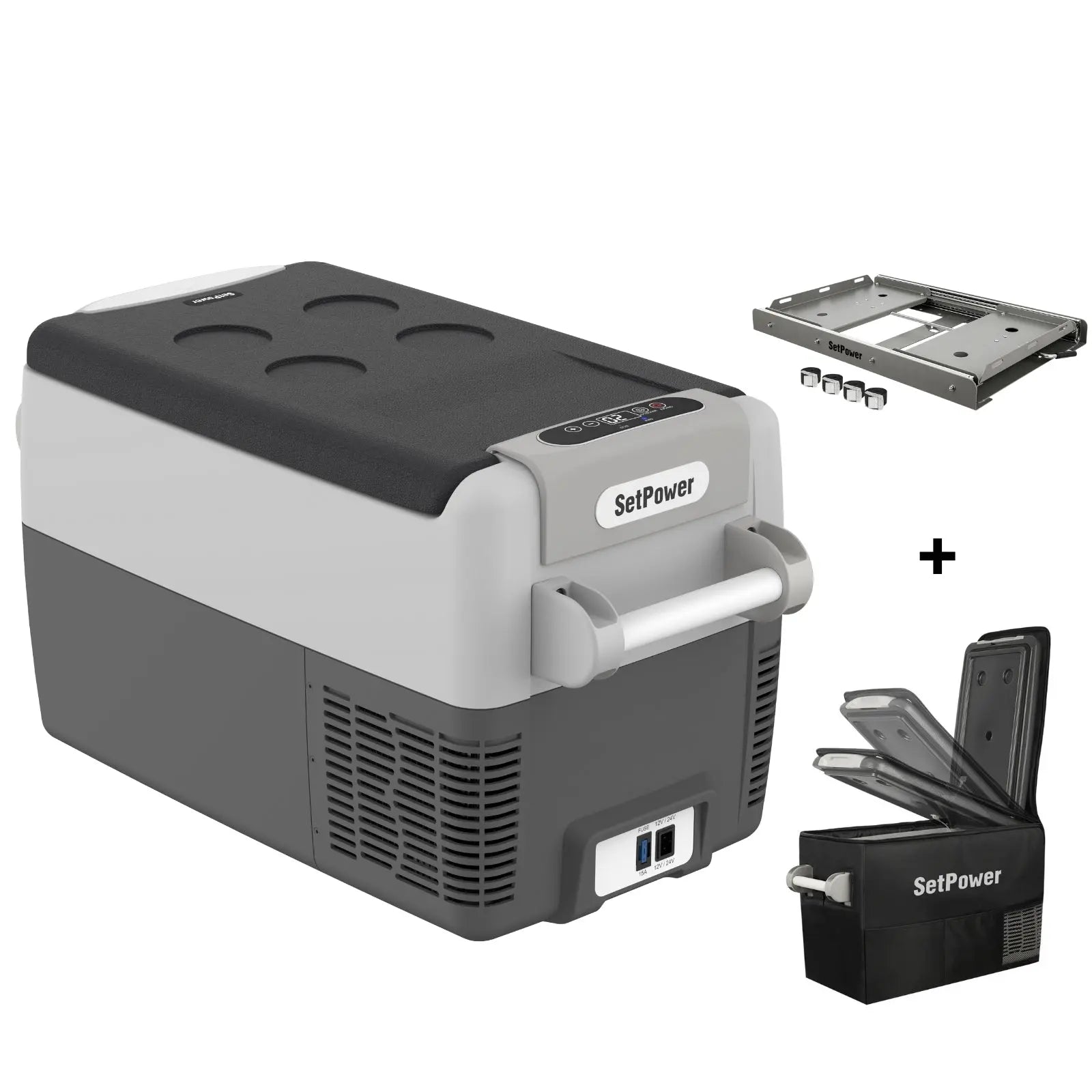 Setpower AJ30 Car Refrigerator 12 Volt Fridge for Semi Truck 32Qt Setpower