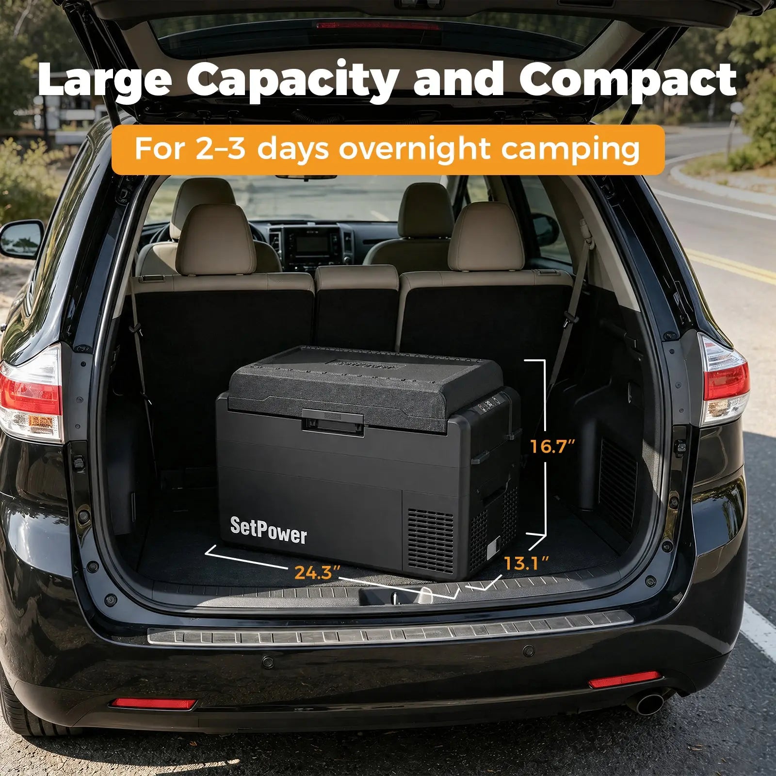 Setpower RF30PRO New Large Capacity Car Fridge Freezer for Camping Setpower