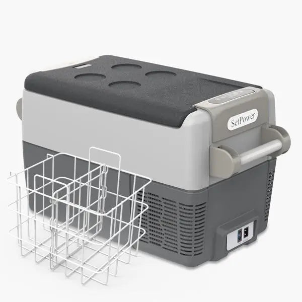 Setpower AJ30 12 Volt refrigerator Car Fridge Freezer for Car Heavy-Duty Truck | 32Qt